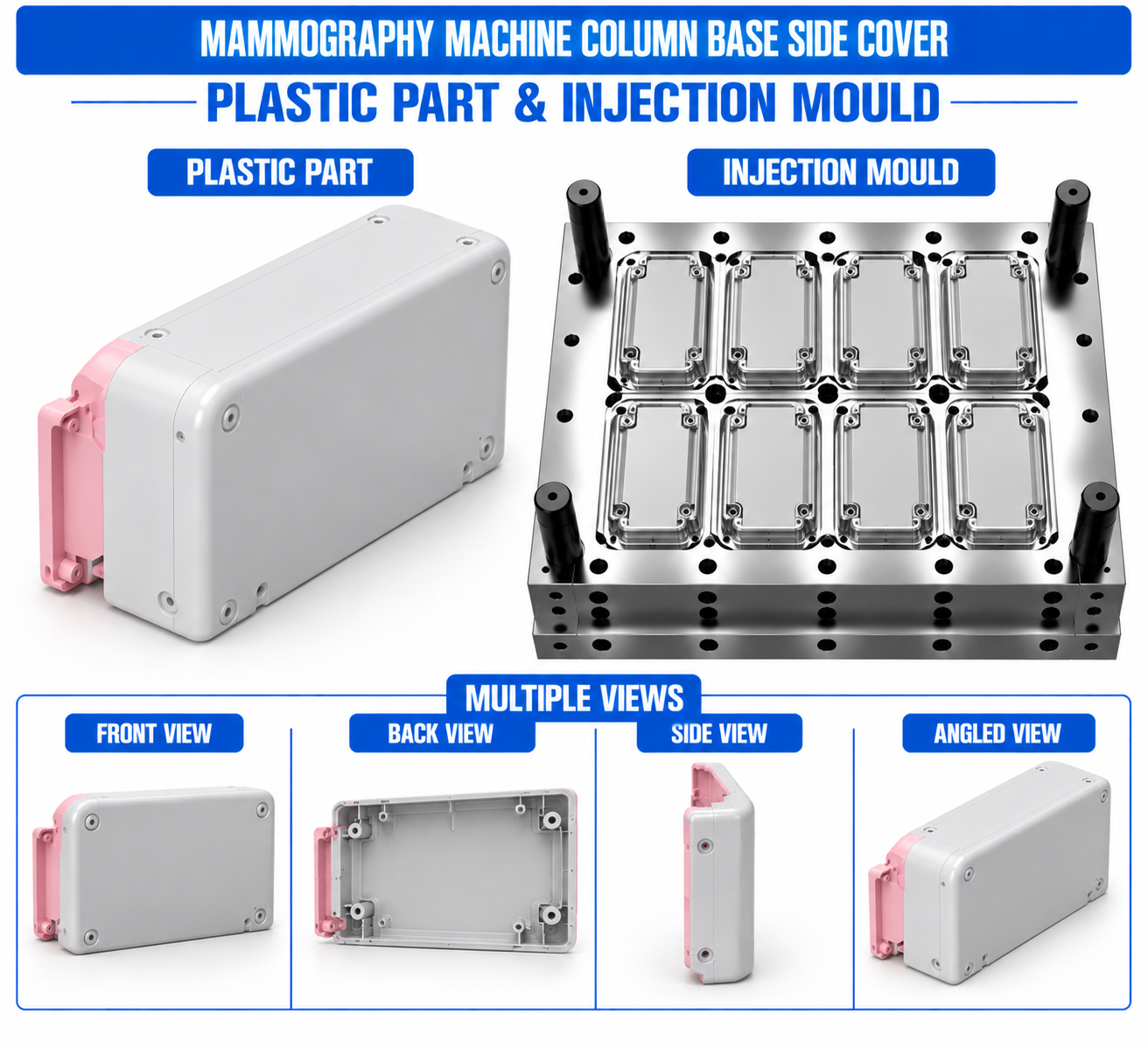 Mammography Machine Plastic Column Base Side Cover Mould and Moulding Service